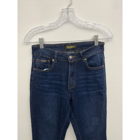 Stag Women’s Jeans Blue Denim Size 5/25 Stretch Flare Leg Mid Rise - Picture 11 of 11